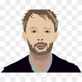 Thom Yorke Vector Portrait - Cartoon Clipart