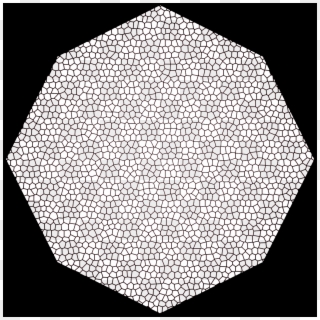 White Hex With White Grout Clipart