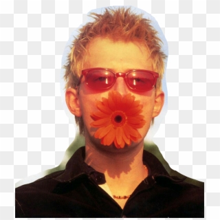 Thom Yorke With A Flower Clipart