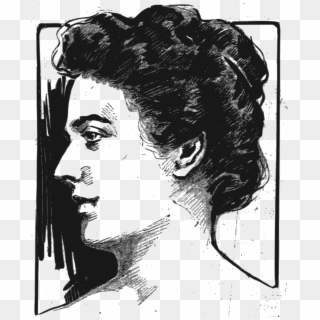 Woman Profile Portrait - Vector Graphics Clipart
