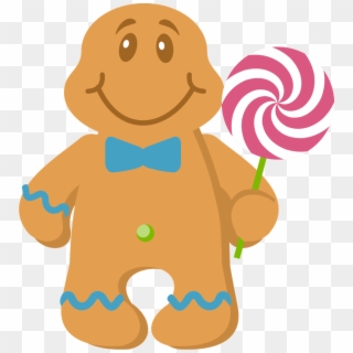 Candy Land Gingerbread Man Clipart