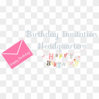 Birthday Invitation Headquarters - Graphic Design Clipart