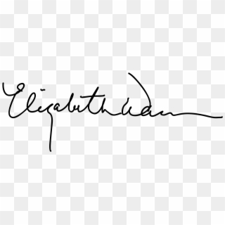 Elizabeth Warren Signature - Calligraphy Clipart