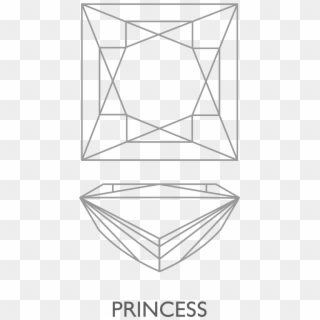 The Princess Cut Diamond, First Created In 1980, Is - Mandala Cuadricula Clipart