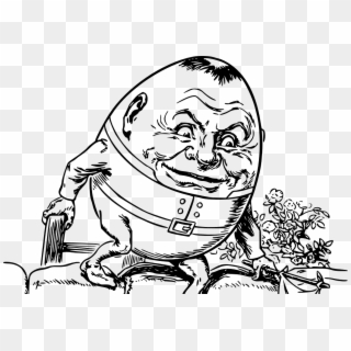 Humpty Dumpty Explains Br Eggs It - Humpty Dumpty Old Book Clipart