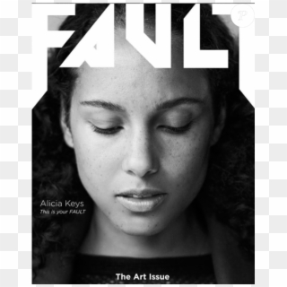 Alicia Keys Au Naturel En Couverture Du Magazine Fault - Alicia Keys No Makeup Cover Clipart