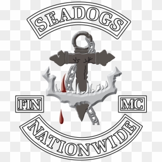 Seadogs Motorcycle Club Support Sailor Bikers - Emblem Clipart
