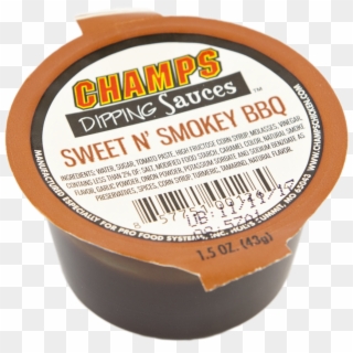 Champs Sweet N' Smokey Bbq Sauce - Bbq Sauce Dip Cup Clipart