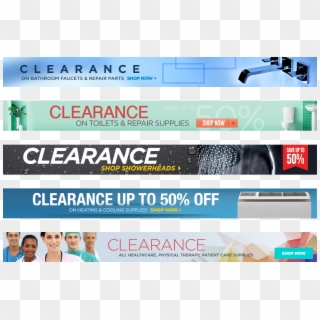Hds Clearance Banners - Online Advertising Clipart