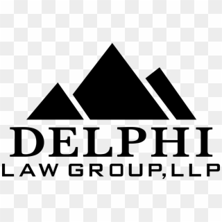 Cropped Delphi Law Group Logo Black - Triangle Clipart
