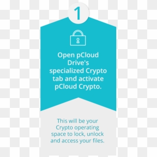 Open The Crypto Tab In Pcloud Drive - Sign Clipart