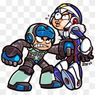 9 Rockman Xover Clip Art Fictional Character - Mighty No 9 Crossover - Png Download