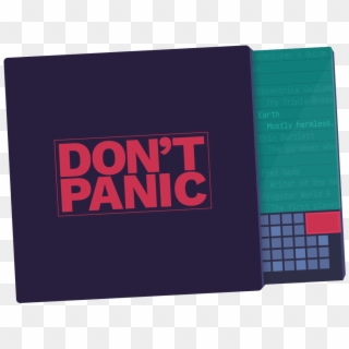 Don T Panic H2g2 Clipart