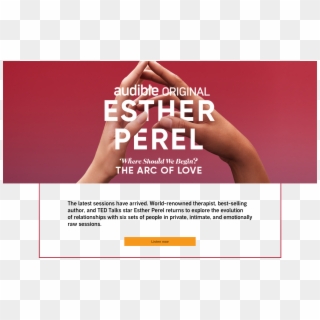 Listen To Esther Perel On Audible - Online Advertising Clipart