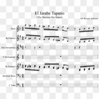 El Jarabe Tapatío Sheet Music Composed By Arr Revery - Nobody Else Will Be There Piano Sheet Music Clipart