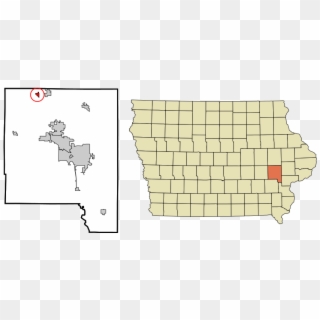 Johnson County Iowa Incorporated And Unincorporated - Iowa City Iowa Location Clipart
