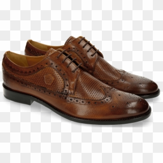 Derby Shoes Tim 2 Venice Perfo Tan - Leather Clipart