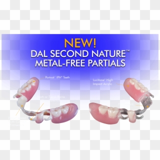 Dal Second Nature Partial Dentures Leverage Innovative - Tongue Clipart