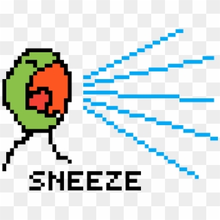 An Alien Sneezing - Circle Clipart