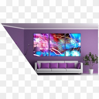 Sandstone Paints - Purple Wall Living Room Clipart