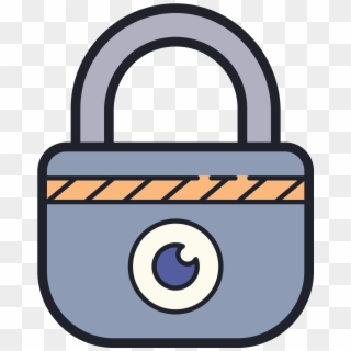 It's A Logo For Privacy Which Has A Padlock On It Clipart
