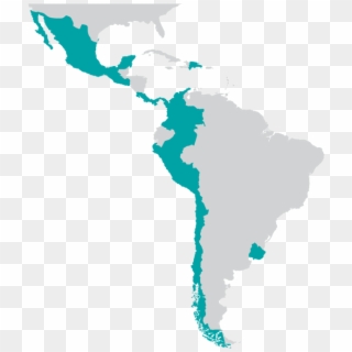 Mapa Sura - Religion Map Latin America Clipart