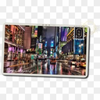 A Postcard Of Times Square In New York City - New York Wallpaper Hd Widescreen Clipart