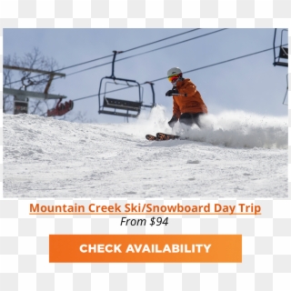 Mountain Creek Ski Bus From Nyc - Skier Turns Clipart