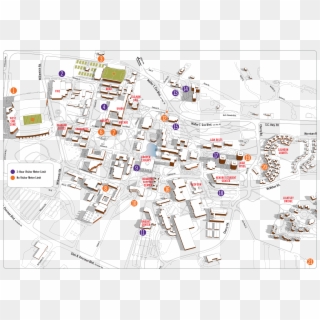 Meter Map Visitor - Map Of Clemson University Clipart