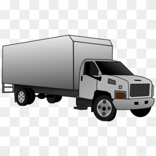 Grey Truck - Trailer Truck Clipart