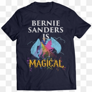 Bernie Sanders For President Elections - Navy Blue Shirts With Writing Clipart