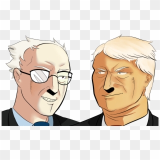 View Bernie And Donald , - Cartoon Clipart