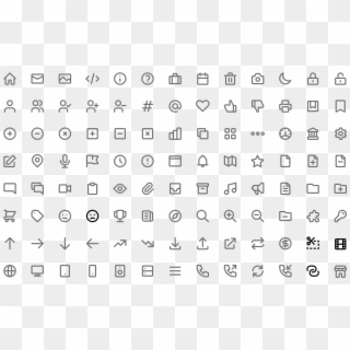 Their Soft Edges And Consistent 2 Pixel Stroke Give - Ui Icons Clipart