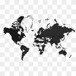 Countries With Expedition Adventurers - World Map Hover Clipart