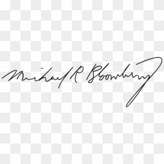 Michael Bloomberg Signature Clipart