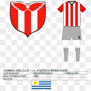 Atletico River Pl - River Plate Uruguay Logo Clipart