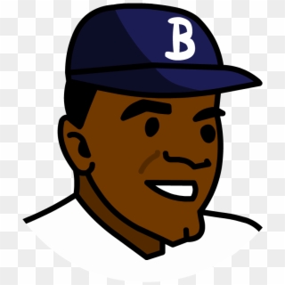 Jackie Robinson Cartoon Drawing Clipart