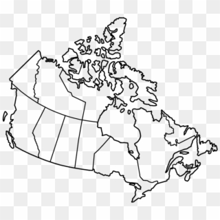 File Canada Provinces Blank Png - Map Of Canada Colouring Page Clipart