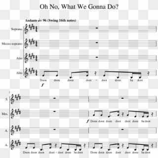 Oh No, What We Gonna Do Sheet Music 1 Of 12 Pages - Veggietales Oh No What We Gonna Do Sheet Music Clipart