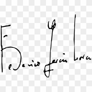 Fliker1970 - Federico Garcia Lorca Signature Clipart
