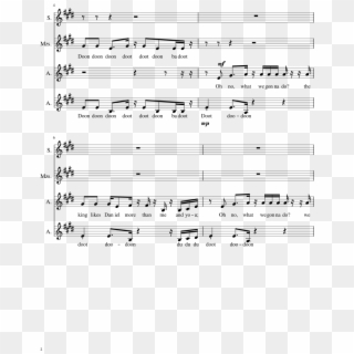 Oh No, What We Gonna Do Sheet Music 2 Of 12 Pages - Veggietales Oh No What We Gonna Do Sheet Music Clipart