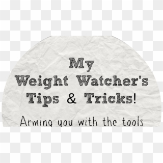 My Weight Watcher's Tips And Tricks Clipart