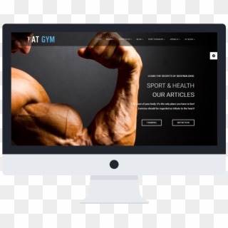 Gym Joomla Template Preview - Bodybuilding Clipart