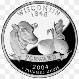 Change Wisconsin - 2004 Wisconsin Quarter Clipart