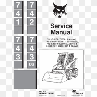 Bobcat Service Manual 741 742 743 743ds Skid Steer - Bobcat 753h Service Manual Clipart