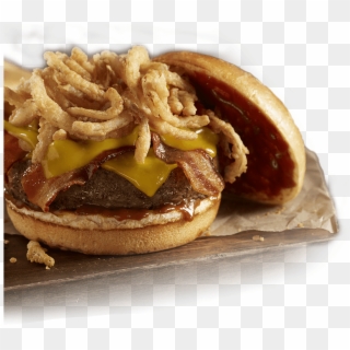 Bbq Bacon Cheddar Burger - Fast Food Clipart