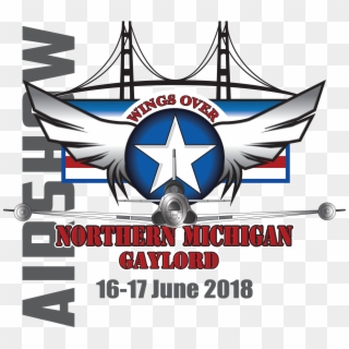 Wings Over Northern Michigan Airshow Sunday - Emblem Clipart