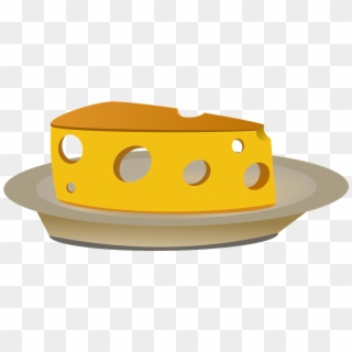 Cheese Food Cheese Plate - Cheese On Plate Clipart - Png Download