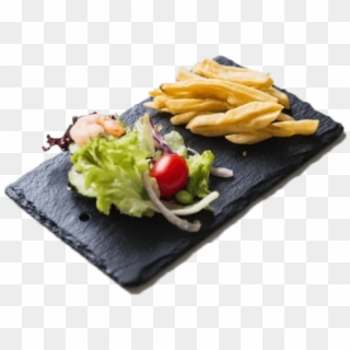 Rectangular Slate Plate Cheese - French Fries Clipart