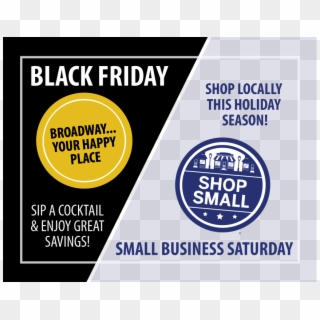 Shop Broadway This Black Friday And Small Business - Small Business Saturday Clipart